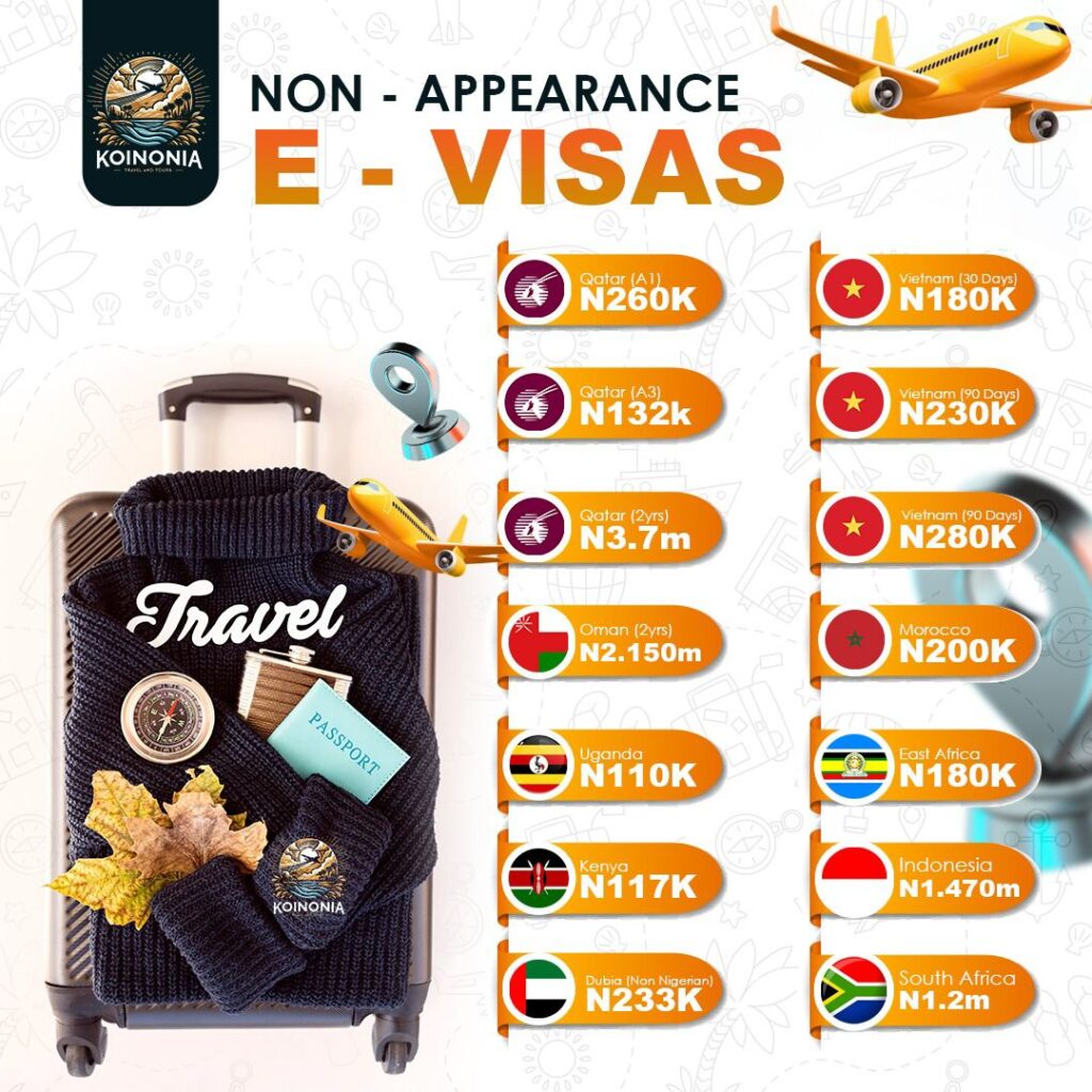 Hassle-Free Travel with Koinonia Travel and Tours’ Non-Appearance E-Visas